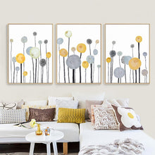 Load image into Gallery viewer, Modern Flowers Wall Art Canvas