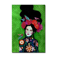 Load image into Gallery viewer, Modern Girl Wall Art Canvas
