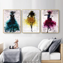 Load image into Gallery viewer, Modern Girl Wall Art Canvas
