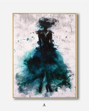 Load image into Gallery viewer, Modern Girl Wall Art Canvas