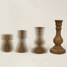 Load image into Gallery viewer, Wooden Candlestick