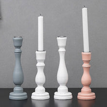 Load image into Gallery viewer, Wooden Candlestick