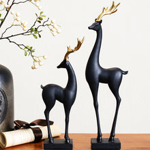 Load image into Gallery viewer, Black Deer Sculpture
