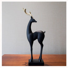 Load image into Gallery viewer, Black Deer Sculpture
