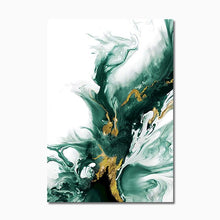 Load image into Gallery viewer, Green Ink Wall Art Canvas
