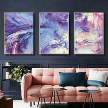 Load image into Gallery viewer, Purple Modern Wall Art Canvas
