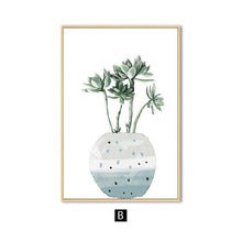 Load image into Gallery viewer, Green Leaf Wall Art Canvas
