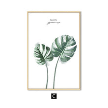 Load image into Gallery viewer, Green Leaf Wall Art Canvas
