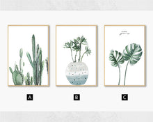 Load image into Gallery viewer, Green Leaf Wall Art Canvas
