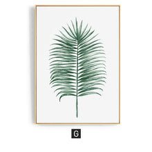 Load image into Gallery viewer, Green Leaf Wall Art Canvas
