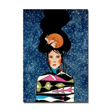 Load image into Gallery viewer, Modern Girl Wall Art Canvas
