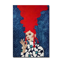 Load image into Gallery viewer, Modern Girl Wall Art Canvas
