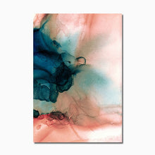 Load image into Gallery viewer, Pink and Green Flowers Wall Art Canvas
