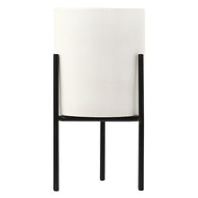 Load image into Gallery viewer, Black Iron,White Pot
