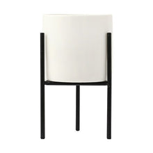 Load image into Gallery viewer, Black Iron,White Pot
