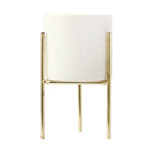 Load image into Gallery viewer, Black Iron,White Pot
