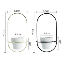 Load image into Gallery viewer, Iron Stands Ceramic Pot
