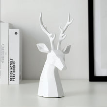 Load image into Gallery viewer, Black and White Deer Sculpture
