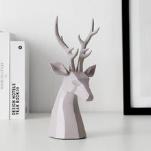 Load image into Gallery viewer, Black and White Deer Sculpture
