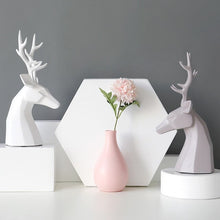 Load image into Gallery viewer, Black and White Deer Sculpture
