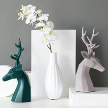 Load image into Gallery viewer, Black and White Deer Sculpture
