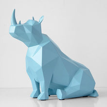 Load image into Gallery viewer, Gold Rhino Sculpture
