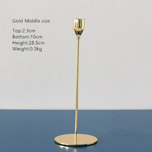 Load image into Gallery viewer, Luxury Gold Iron Candlestick

