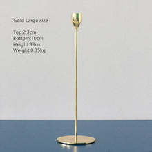 Load image into Gallery viewer, Luxury Gold Iron Candlestick
