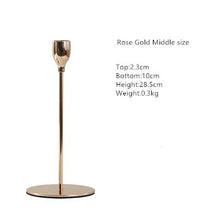Load image into Gallery viewer, Luxury Gold Iron Candlestick
