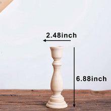 Load image into Gallery viewer, Retro Wooden Candlestick
